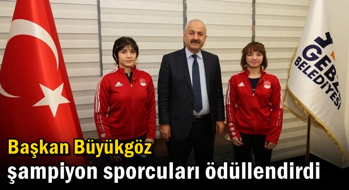 Başkan Büyükgöz Şampiyon Sporcuları Ödüllendirdi