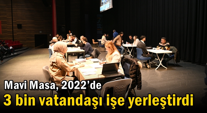 Mavi Masa, 2022’de 3 bin vatandaşı işe yerleştirdi
