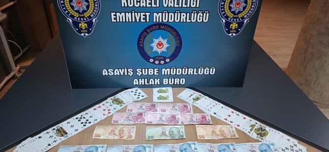 İş yerinde kumar oynatanlara baskın