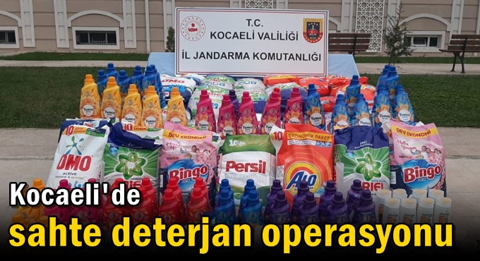 Kocaeli'de sahte deterjan operasyonu