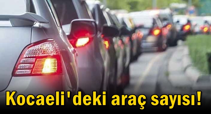 Kocaeli'deki araç sayısı!