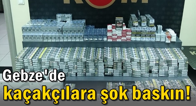 Binlerce paket sigara ele geçirildi