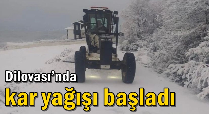 Dilovası’nda kar yağışı başladı