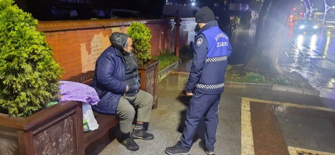 Büyükşehir Zabıtası 7/24 devriyede; Soğuk havalarda kimse sokakta kalmasın