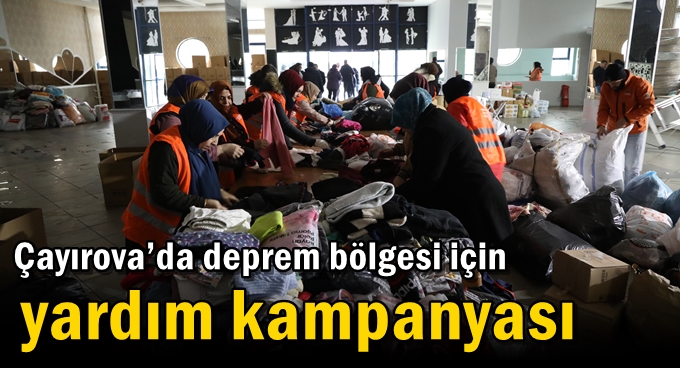 Çayırova’da deprem bölgesi için yardım kampanyası