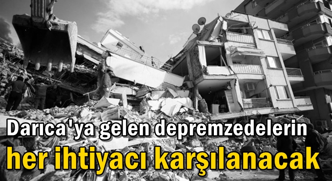 Darıca Belediyesi depremzedeler için sosyal yardım hattı oluşturdu