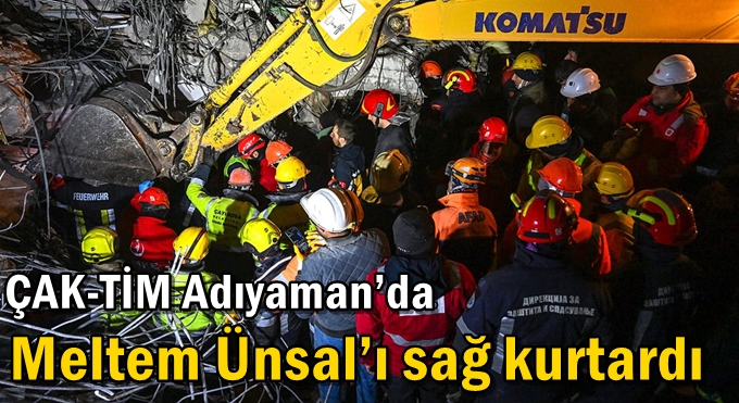 ÇAK-TİM Adıyaman’da Meltem Ünsal’ı sağ kurtardı
