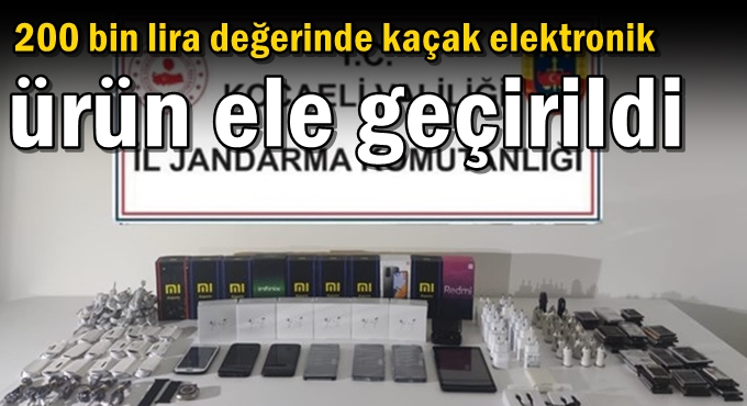 Gebze'de 200 bin lira değerinde kaçak elektronik ürün ele geçirildi