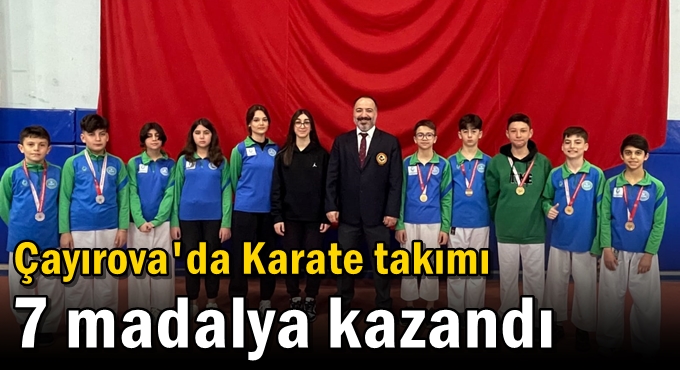 Karate takımı 7 madalya kazandı