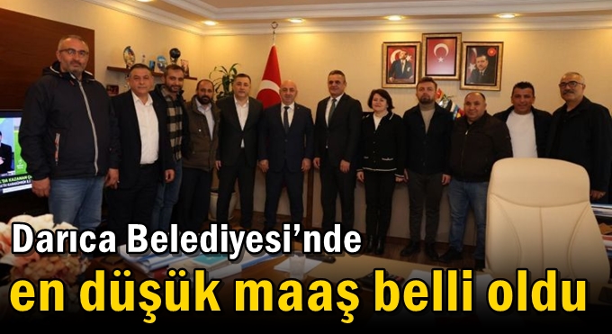 Darıca Belediyesi’nde en düşük maaş belli oldu