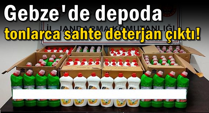 Depodan tonlarca sahte deterjan çıktı!