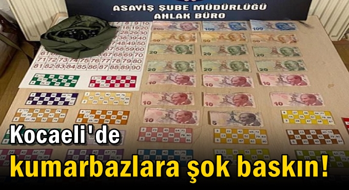 Kumarbazlara şok baskın!