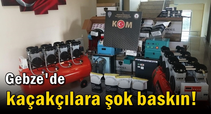 Kaçakçılara şok baskın!