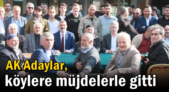 AK Adaylar, köylere müjdelerle gitti