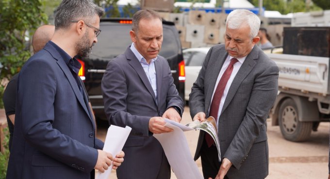 Büyükşehir’de 3 müdürlüğün hizmet vereceği binada çalışmalar sürüyor