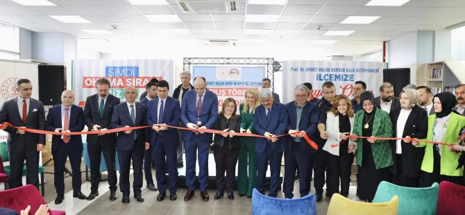 Prof. Dr. Haluk Dursun Kent Kütüphanesi açıldı