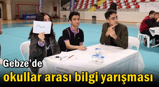 Gebze’de Okullar Arası Bilgi Yarışması