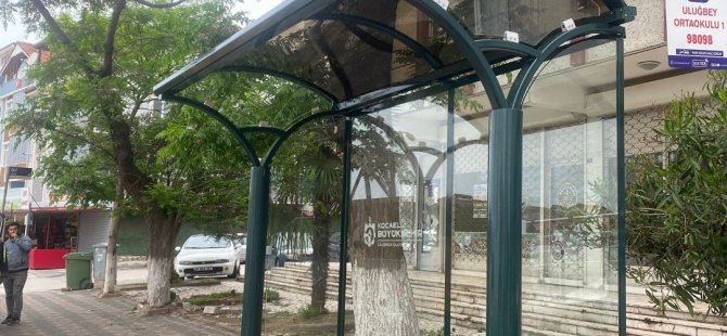 Büyükşehir 12 ilçede durakları yeniliyor