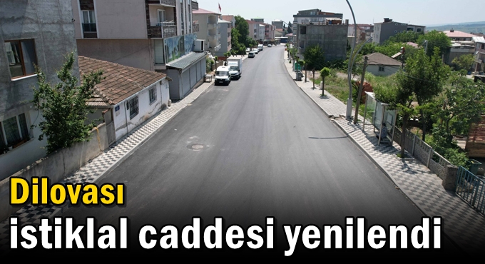 Dilovası İstiklal Caddesi yenilendi