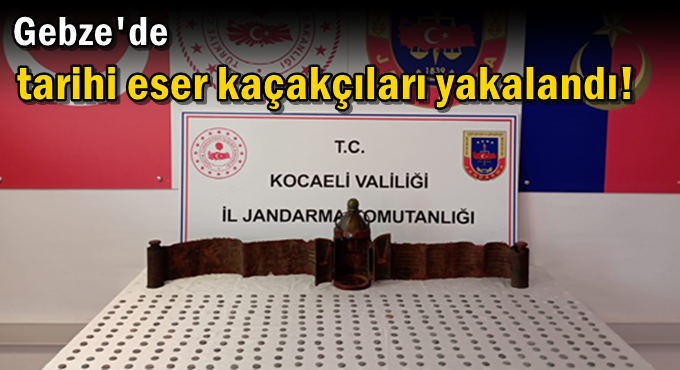 Tarihi eser kaçakçıları jandarmaya yakalandı!