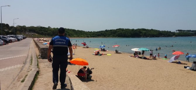 Büyükşehir Zabıta plajlarda görev başında