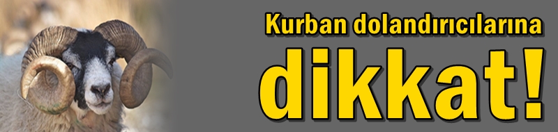 Kurban dolandırıcılarına dikkat!