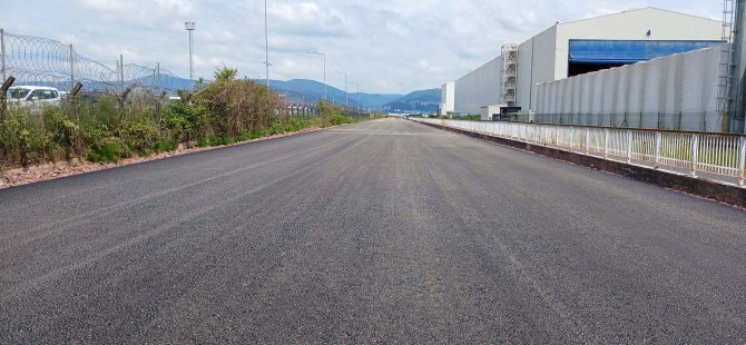Ford Otosan fabrikası ile serbest bölge arasında yeni yan yol yapıldı