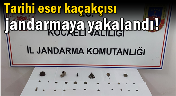 Gebze'de Tarihi eser kaçakçısı jandarmaya yakalandı!