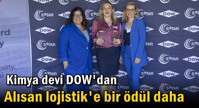 Kimya devi DOW'dan Alısan lojistik'e bir ödül daha