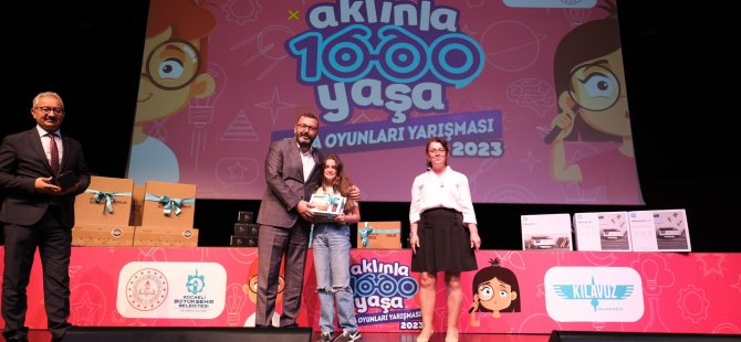 “Aklınla 1000 Yaşa” zeka oyunları yarışmasının kazananları ödüllerini aldı