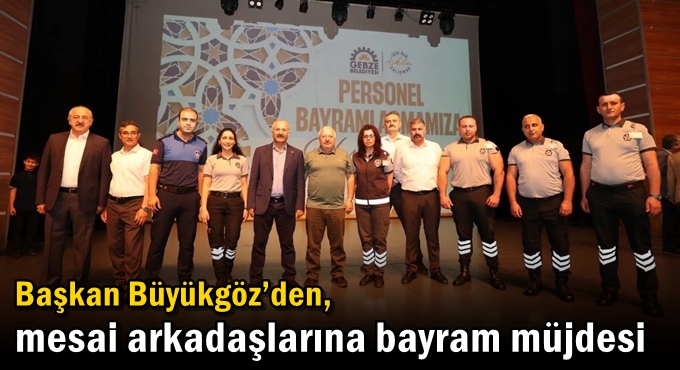 Gebze Belediyesi'nde bayramlaşma yapıldı