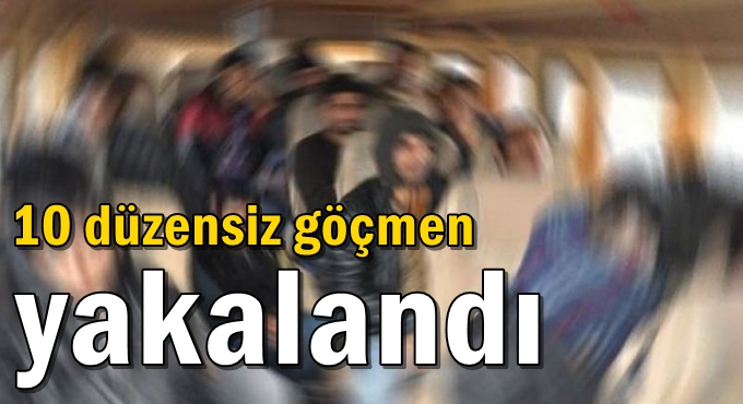 Kocaeli'de 10 düzensiz göçmen yakalandı