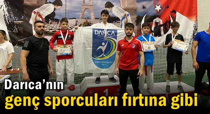 Darıca’nın genç sporcuları fırtına gibi