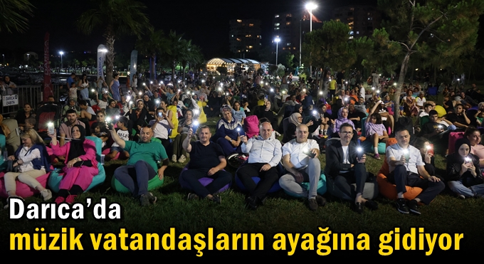 Darıca’da müzik vatandaşların ayağına gidiyor