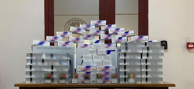 Derince'de kaçak makaron operasyonu!