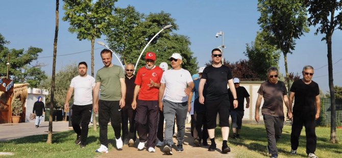 Körfezliler sağlıklı yaşam için yürüdü