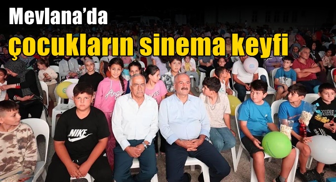 Mevlana’da Çocukların Sinema Keyfi