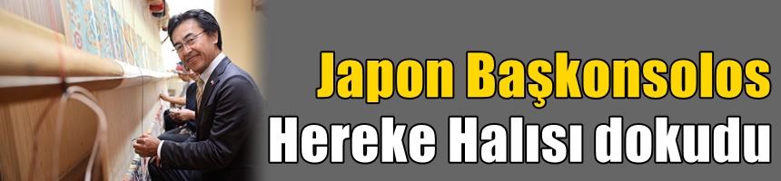Japon Başkonsolos Hereke Halısı dokudu