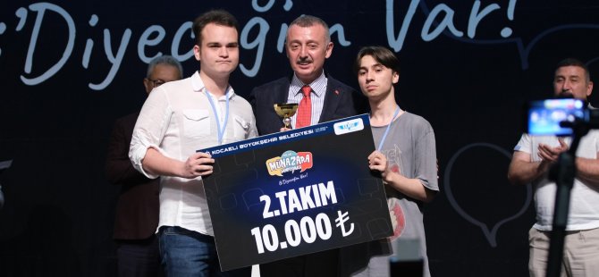 Münazarada ödüller sahiplerini buldu