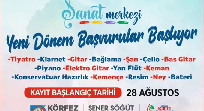 Körfez Sanat Merkezi’nde yeni dönem başlıyor