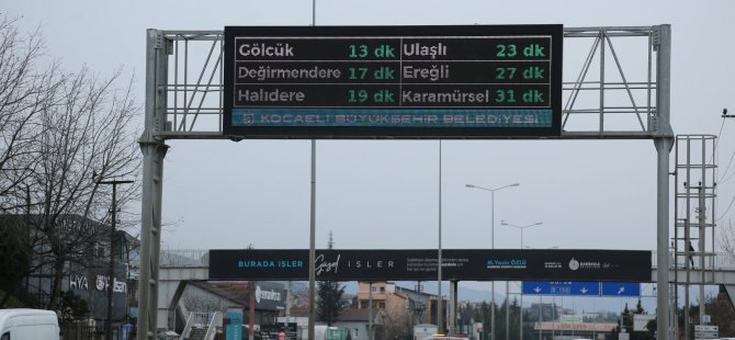 Şehrin önemli güzergâhlarına anlık kontrol