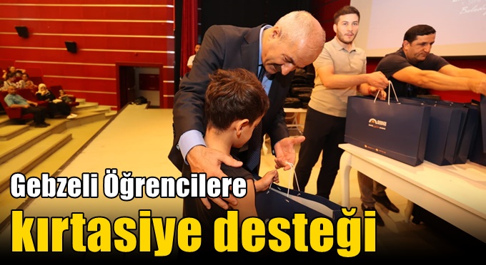 Gebzeli Öğrencilere  Kırtasiye Desteği
