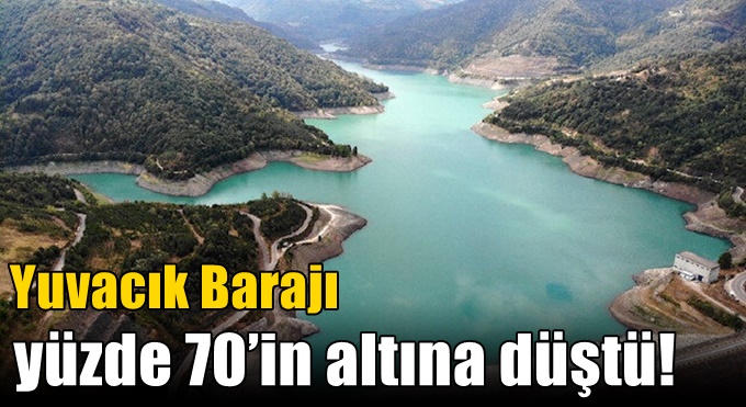 Yuvacık Barajı yüzde 70’in altına düştü!