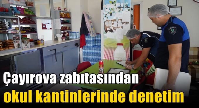 Zabıtadan okul kantinlerinde denetim