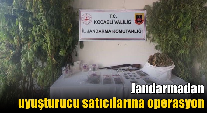 Jandarmadan uyuşturucu satıcılarına operasyon