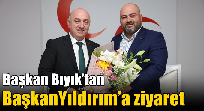 Başkan Bıyık’tan MHP İlçe Başkanı Yıldırım’a hayırlı olsun ziyareti
