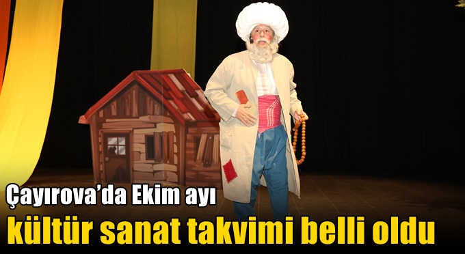 Çayırova’da Ekim ayı kültür sanat takvimi belli oldu