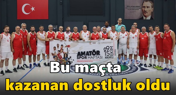 Bu maçta kazanan dostluk oldu