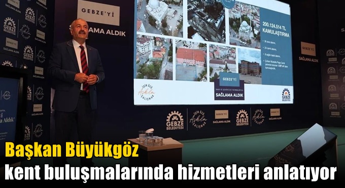 Başkan Büyükgöz Kent Buluşmalarında Hizmetleri Anlatıyor