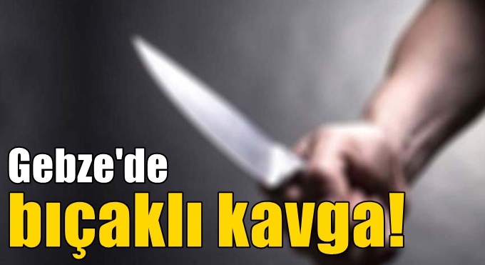 Gebze'de bıçaklı kavga! 1 yaralı